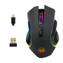 Redragon M602KS Wireless Gaming Mouse RGB Backlit MMO 7 Programmable Buttons Mouse Macro Recording For Laptop PC Gamer