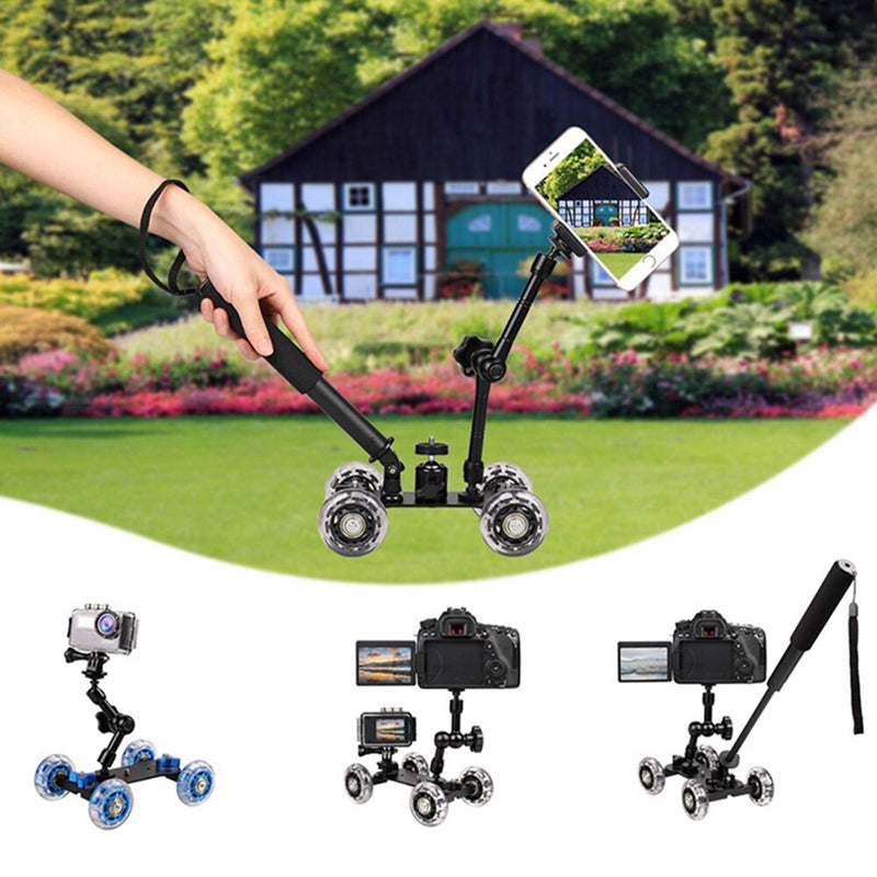 SANYK Vlogging Set Combo de polia para fotografia de quatro rodas