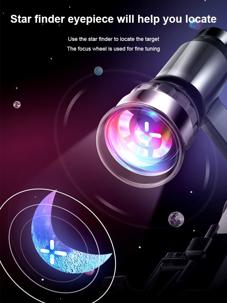 Telescópio refrator astronômico profissional hd