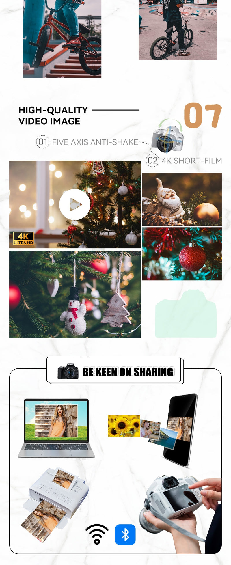 Câmera Canon EOS 250D Rebel SL3 200D II DSLR Com lente EF-S 18-55mm (NEW)