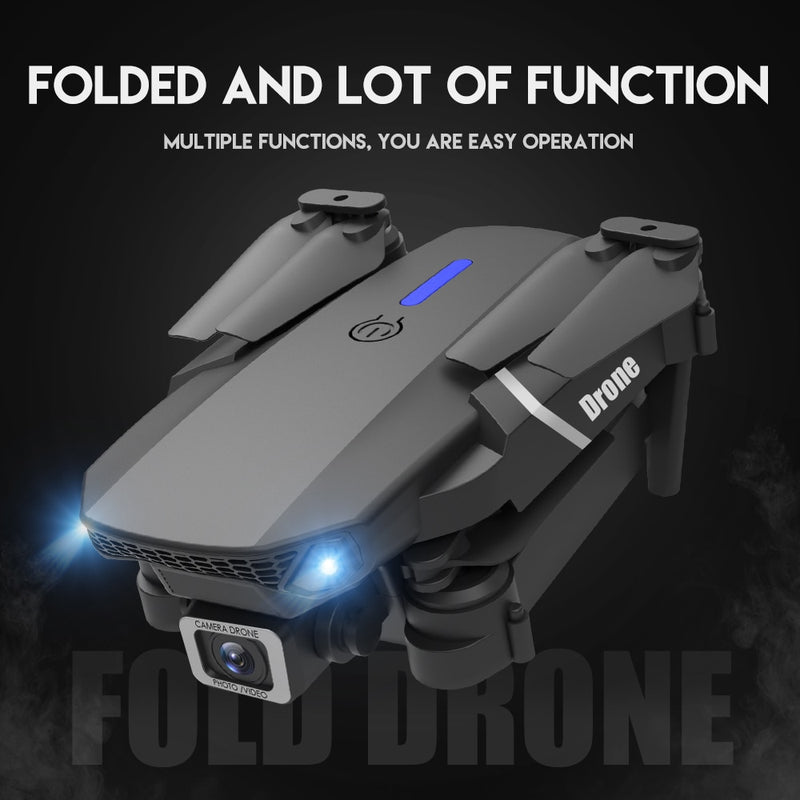 New Quadcopter E88 Pro WIFI FPV Drone With Wide Angle HD 4K 1080P Camera Height Hold RC Foldable Quadcopter Dron Gift Toy
