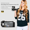 Video Camera 4K Professional Ordro AE8 Vlog Youtube with Infrared Night Vision Microphone Digital Camcorder Blogger Filmadoras