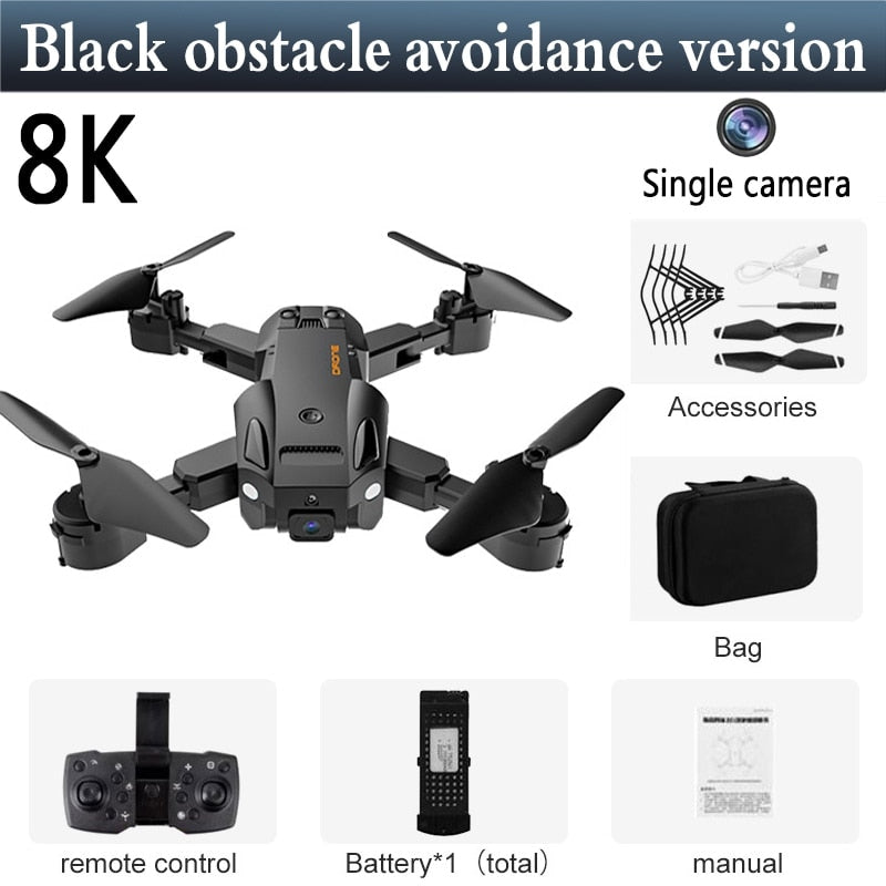 Mini Drone 5G GPS Dron 6K 8K HD Camera WiFi FPV Obstacle Avoidance Professional Foldable Quadcopter Rc Distance 3000M Gift Toys