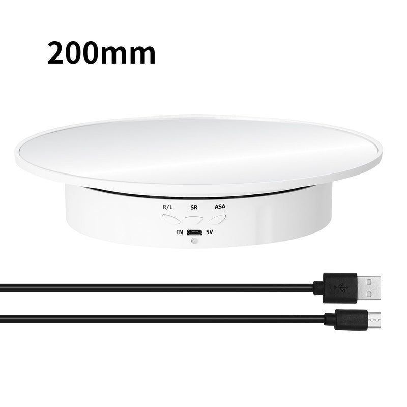 Suporte de exibição giratório elétrico de 200 mm