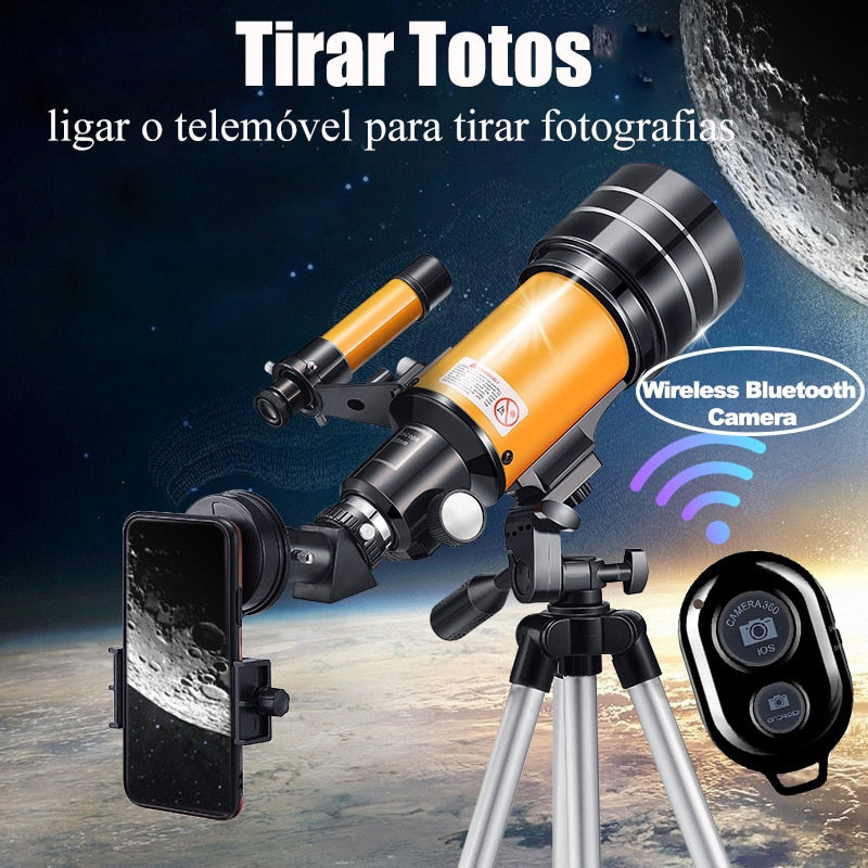 Professional Astronomical Telescope 150 Times Zoom HD High-Power Portable Tripod Night Vision Deep Space Star View Moon Universe