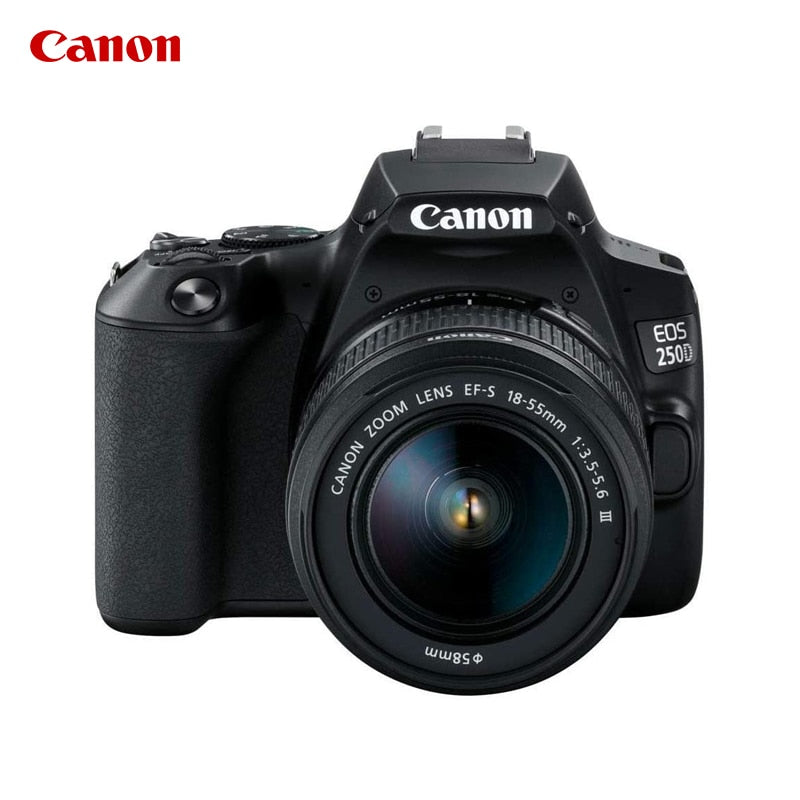 Câmera Canon EOS 250D Rebel SL3 200D II DSLR Com lente EF-S 18-55mm (NEW)