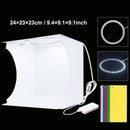 PULUZ 30cm/20cm LED Ring Light box Lightbox Photo Studio Box Photography Light Studio Shooting Tent Box Kit &amp; 6 Color Backdrops