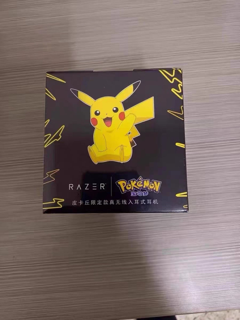 2023 Pikachu Pokemon Razer Earphones Wireless Bluetooth 5.0 Sport Noise Reduction Headphones Touch Control Microphone Universal