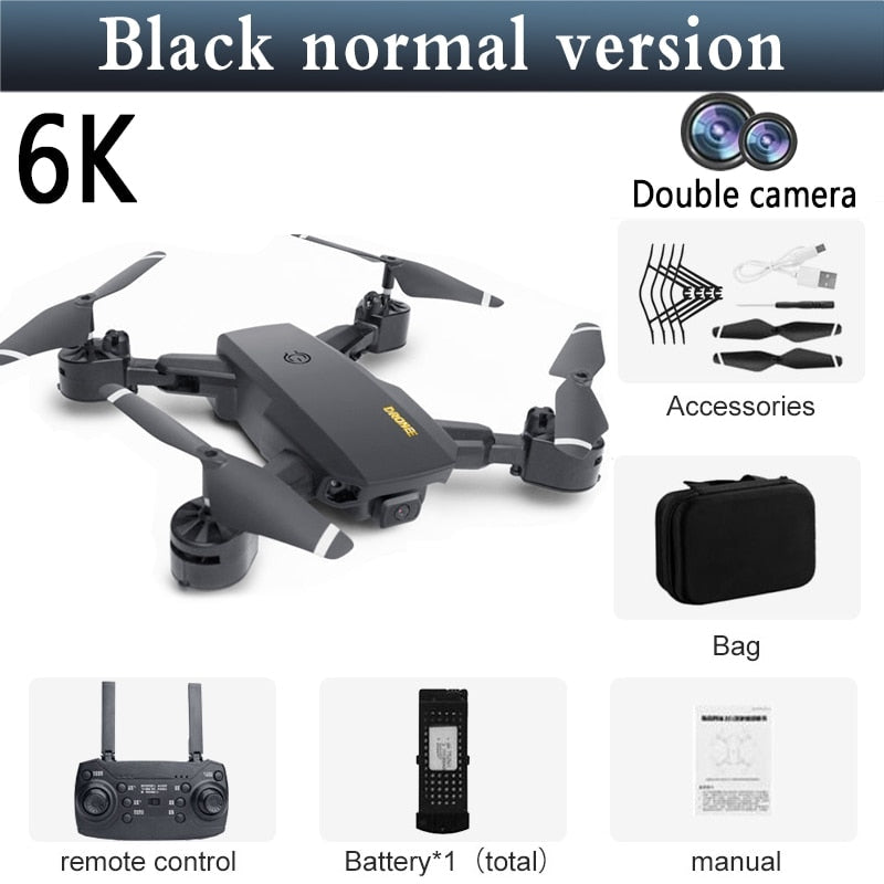 Mini Drone 5G GPS Dron 6K 8K HD Camera WiFi FPV Obstacle Avoidance Professional Foldable Quadcopter Rc Distance 3000M Gift Toys
