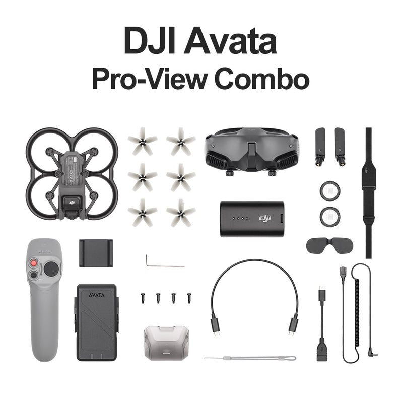 DJI AVATA Pro View Combo FPV Drone Quadcopter com Goggles V2 Motion Controller 4K/60fps 155° FOV Videos 10km 1080P Transmission