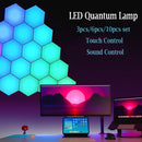 FTOYIN Hexagonal LED Quantum Lamp USB Remote APP Touch Sensor Night Light 3-10pcs Sound Control Creative Decoration Wall Lamp