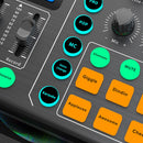 Live Sound Card Studio Record Professional Soundcard Bluetooth Microphone Mixer Voice Changer Live Streaming Audio Sound Mixer