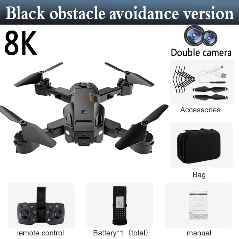 Mini Drone 5G GPS Dron 6K 8K HD Camera WiFi FPV Obstacle Avoidance Professional Foldable Quadcopter Rc Distance 3000M Gift Toys
