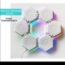 FTOYIN Hexagonal LED Quantum Lamp USB Remote APP Touch Sensor Night Light 3-10pcs Sound Control Creative Decoration Wall Lamp