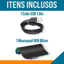 ALFA Mouse Pad Gamer Iluminado Rgb Led