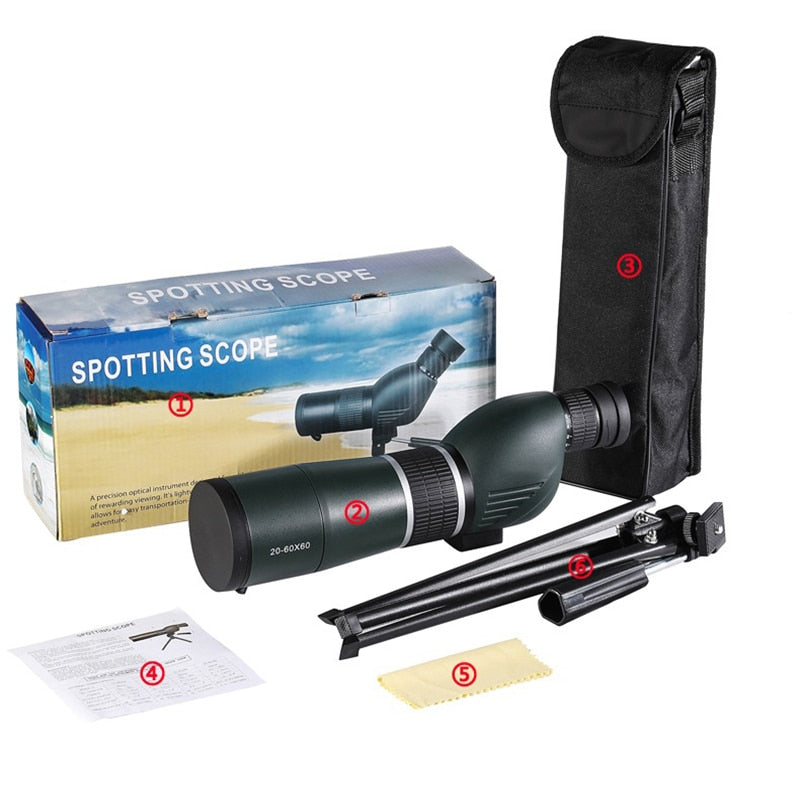 Monocular Zoom Telescope Powerful Monocular Bak4 Prism Waterproof Anti-Fog Camping Bird Watching Landscape Telescopes For Phone