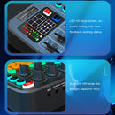 Live Sound Card Studio Record Professional Soundcard Bluetooth Microphone Mixer Voice Changer Live Streaming Audio Sound Mixer