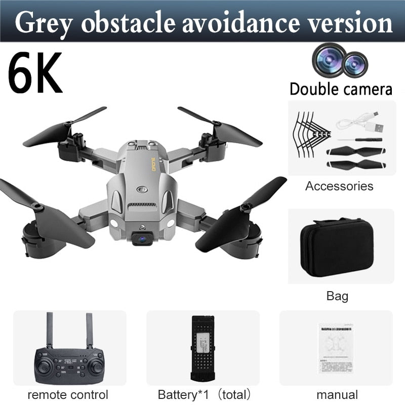 Mini Drone 5G GPS Dron 6K 8K HD Camera WiFi FPV Obstacle Avoidance Professional Foldable Quadcopter Rc Distance 3000M Gift Toys