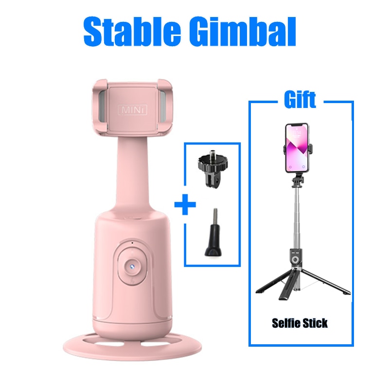 FANGTUOSI 360 Rotation Gimbal Stabilizer With Selfie Tripod Follow Shooting Function gimbal For Tiktok Live Video Photography