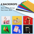 PULUZ 30cm/20cm LED Ring Light box Lightbox Photo Studio Box Photography Light Studio Shooting Tent Box Kit &amp; 6 Color Backdrops