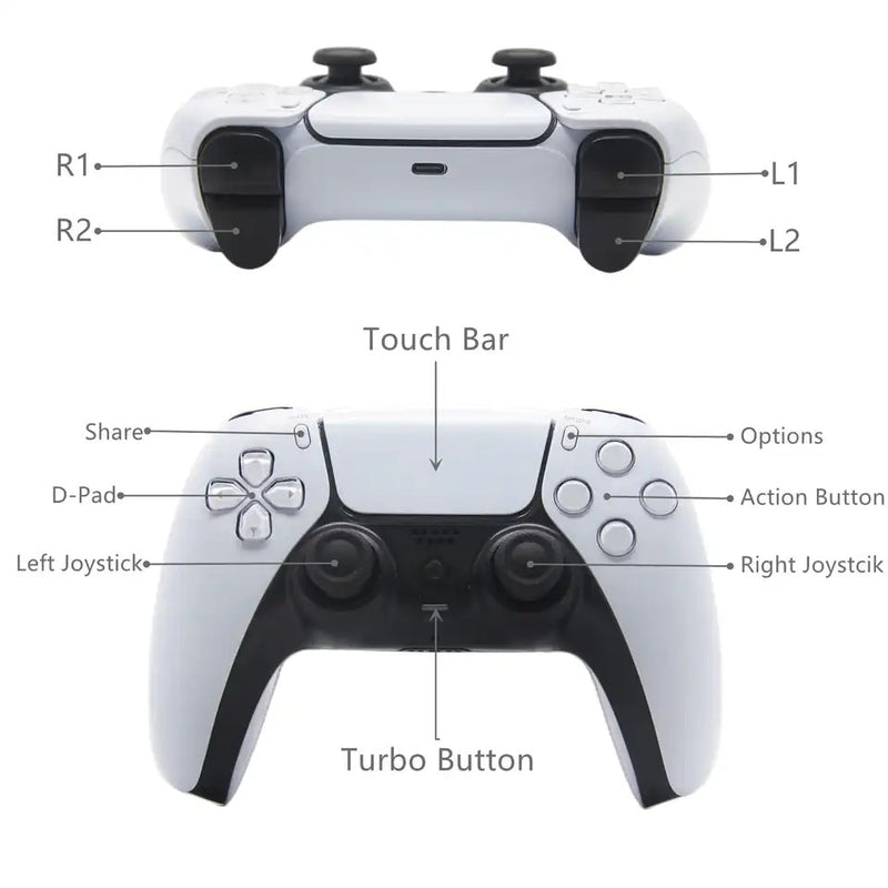 Wireless Joystick Bluetooth Controller Gamepad 6-Axis Game Mando Joypad For PS4/PS4 Slim/PC/Steam/iPad/Tablet/Andriod