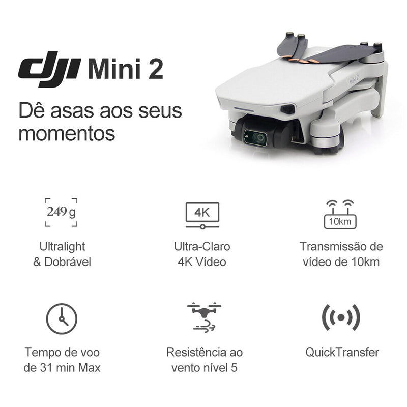 DJI Mini 2 Mavic Mini 2 Drones 4K Professional HD Drone Camera GPS Quadcopter 10km Transmission RC FCC Version Helicopter 249g