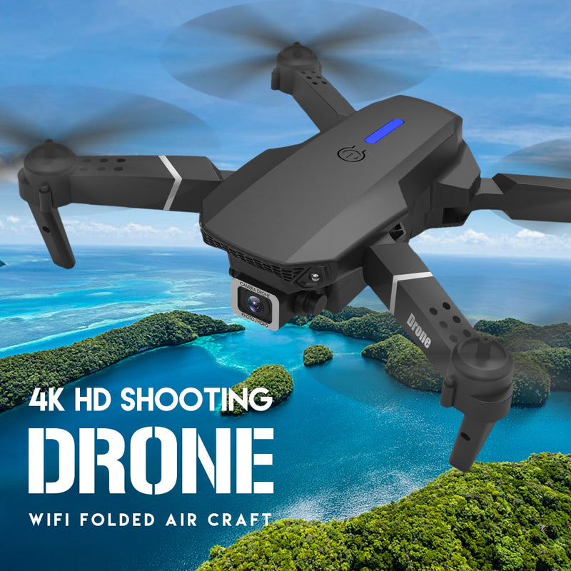 New Quadcopter E88 Pro WIFI FPV Drone With Wide Angle HD 4K 1080P Camera Height Hold RC Foldable Quadcopter Dron Gift Toy
