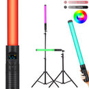 RGB Handheld Bastão LED de Fotografia com Bateria Recarregável